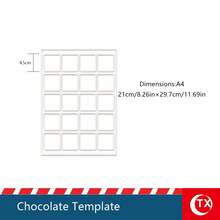 1 件创意巧克力糖果模具，透明亚克力材质，用于塑形和制作羽毛、勺子、方形巧克力，可互换塑形模具，不粘且可重复使用的烘焙模具，适用于巧克力馅料，非常适合家庭面包师、糖果店和巧克力爱好者，适用于婚礼、家庭聚会、节日派对和庆祝活动，巧克力模具 - 彩色 - 查看 18