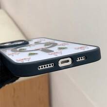 Funda de una pieza con diseño de lazo de árbol. Diseño sencillo y elegante. Diseño magnético. Compatible con phone 11, 12, 13, 14, 15, 16, 17, Pro/Plus/Pro y S22, 223, 824, S25 Ultra/FE. Admite carga inalámbrica. Ideal para regalar a amigos, también se puede usar en ocasiones especiales como Año Nuevo, San Valentín, etc. - Negro - Ver 2