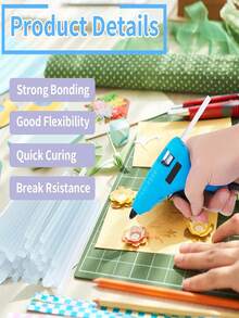 20 pezzi/50 pezzi Mini Stick di Colla a Caldo, Adatti per Mini Pistole per Colla, Ampiamente Utilizzati per Legno, Metallo, Vetro, Plastica, Fiori, Tessuti, ecc.