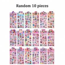 5/10张随机卡通K-Pop女巫猎人组合贴纸，防水贴纸，适用于笔记本、文具、手机、水瓶 - 彩色 - 查看 12