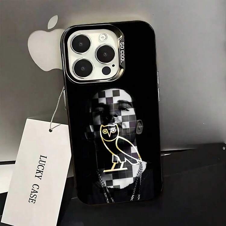 Funda de teléfono D-Drake O-OvO OWL para 17,16,15,14,13,12,11,Pro,Max,Plus, cubierta mate negra a prueba de golpes - z7 - Añade 9