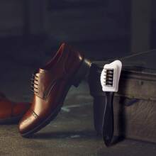 TendenciaShoe Care Deluxe Cepillo de Ante, Cepillo de Gamuza y Borrador de Gamuza para Zapatos y Botas, Cepillar Los Zapatos para Abrigos, Chaquetas, Cepillo de Limpieza de Gamuza 4 Lados Shoe BrushCalidad premium - 1 - Ver 6