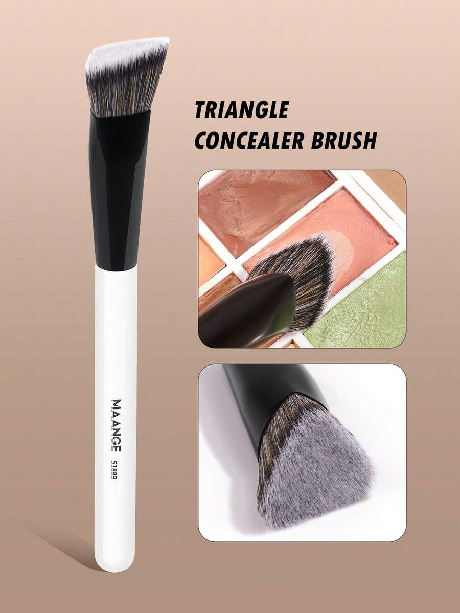 MAANGE 1支耐用多功能化妆刷，专业高效，适用于各种妆容，包括面部刷、散粉刷、腮红刷、遮瑕刷、轮廓刷、鼻部轮廓刷、高光刷、粉底刷、细节刷等，适合日常面部妆容，也适用于液体粉底。适合女性、妈妈、妻子、姐妹、少女、朋友等使用。 - 彩色 - 查看 1