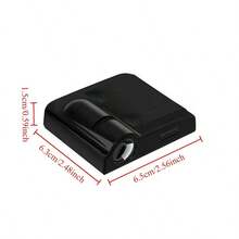 Multi-Pack Car Battery Powered LED Welcome Lights - Universal Car Door Decorative Atmosphere Lights - Suitable As Halloween, Valentine's Day, Thanksgiving, Christmas Gifts - Easy To Install, Personalized And Practical. - Bright Black - View 4