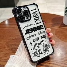 Funda de Teléfono de Moda KPOP J-Jennie, Compatible con iPhone 17, 16E, 16, 15, 14, 13, 12, 11 Mini, Pro, Max, Air, X, XR, XSMAX, 8 y 7 Plus. Adoptando una funda trasera suave y transparente, es una funda de teléfono a prueba de caídas. - Mezcla de colores - Ver 5