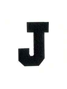 1/26pcs Chenille 2.8 Inch Letter Iron-On Patches, Suitable For Repairing Jeans, T-Shirts And Other Clothing, Letter Patch Badges - Black - View 39