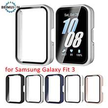 BEIMUSON Carcasa compatible para Galaxy Fit3, marco protector de PC con protector de pantalla de vidrio templado incorporado, resistente a arañazos y absorción de golpes - Multicolor - Ver 2