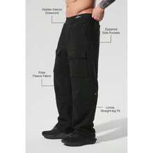 Alo Yoga Polar Fleece Ridge Cargo Pants - Black |  | Pilates Set - 黑色 - 查看 2