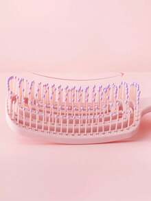 1支空心按摩发梳，蓬松梳，男女通用，多功能，干湿两用，适合所有发质，母亲节礼物，美发造型工具，发饰 - 彩色 - 查看 8