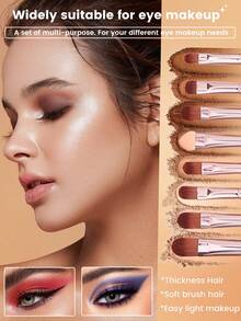 45 Stücke All-in-One Make-up-Werkzeugset mit 20 professionellen Make-up-Pinseln, wasserdichter Kosmetiktasche mit Reißverschluss, 5 normalen & 5 Mini-Make-up-Schwämmen, 5 dreieckigen Puderquasten, 5 Mini-Air-Cushion-Puffs, Haarring, Handgelenkschlaufen & Pinselreiniger 3/20/45 Stücke - Kaffeebraun - Übersicht 5