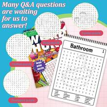 Circle Letters Word Hunt Book - Large Print Edition With Answers | Boost Logic & Memory With 36 Fun Brain Games For Elderly, Adults, Teens, Kids 3+ | Double-Sided Thick Paper, Black Spiral-Bound | Perfect Gift For Christmas, Halloween & Holidays