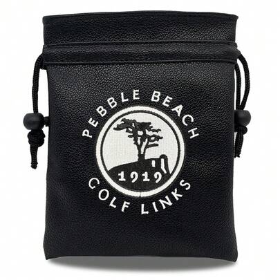Fashionable 1919 Pattern Golf Valuables Bag, Golf Bag With Drawstring Closure, Golf Handbag, Portable Golf Bag, Golf Accessories Suitable For Golfers, Family And Friends, Birthday And Retirement Gifts