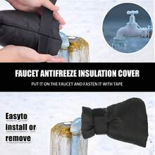 1/2 Stück Außenhahn Abdeckung - Verdickte Oxford Stoff & Baumwolle isolierte Wasserhahn Schutzhülle, wasserdicht frostschutz Zapfenabdeckung für Winterrohre, strapazierfähiger Frostschutz für Garten, Hof und Hausinstallationen