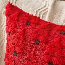 1 pieza Funda de almohada decorativa de árbol de Navidad, funda de almohada de lujo suave y esponjosa para dormitorio, sofá, Navidad, decoración del hogar de invierno