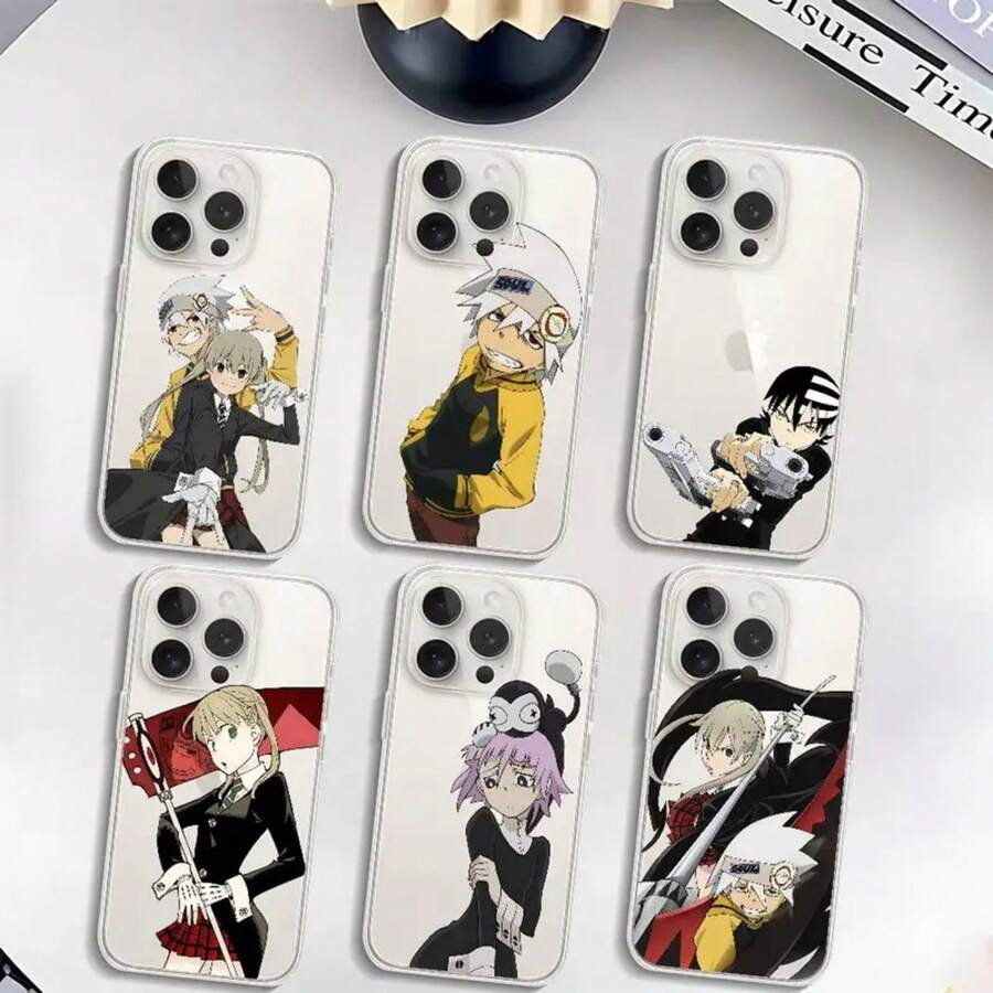 Anime S-Soul Eater Phone Case Soft Transparent Case For IPhone 17 16 15 14 13 12 11 Pro Max Mini Plus Shockproof Cover Case - Z9 - View 1