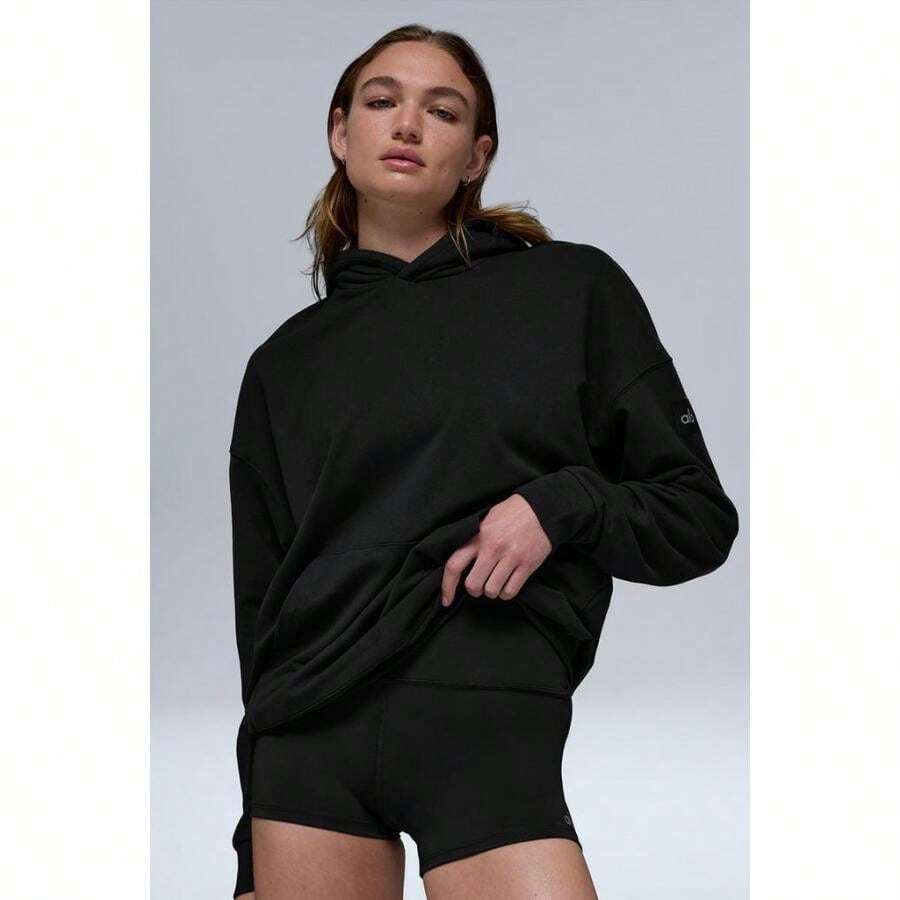 Alo Yoga Sudadera con capucha Double Take - Negro - Negro - Ver 1