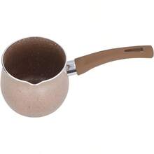 Mini Saucepan 0.8qt/750ml Nonstick Butter Warmer Multi Milk Pot Stockpot Practical Small Melting Pot With Handle Pour Spouts - Đồng - Xem 2