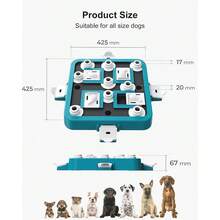 TFKI Dog Puzzle Toys Level 3 In 1 Interactive Dog Toys For Boredom Funny Feeding Toy For IQ Training Brain Stimulating Treat Dispenser Dog Toy For Large Medium Small Dogs - 藍色 - 查看 5