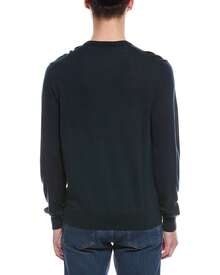 Bruno Magli Merino Wool Crewneck Sweater - màu xanh lá - Xem 3
