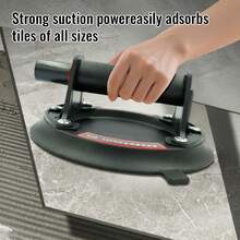 8-Inch Heavy Duty Suction Cup With Handle - Can Lift Up To 440 Lbs Of Glass, Tile And Marble - Durable Vacuum Suction Cup, Suitable For Construction And Home Maintenance, Industrial, Replacement