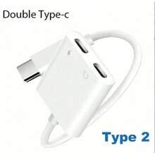 二合一 Type-C 转 3.5mm/Type-C 音频辅助线，兼容 17 Pro Max/17 Pro/17/16 Pro Max/16 Pro/16 Plus/16/15 Pro Max/15 Pro/15 Plus/15，耳机适配器 - 白色 - 查看 13