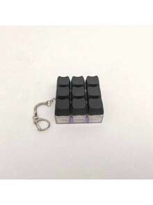 猫形钥匙扣减压指尖玩具，机械键盘开关测试器，钥匙扣，桌面装饰，手机挂饰，创意新奇抗焦虑指尖玩具，手机配件