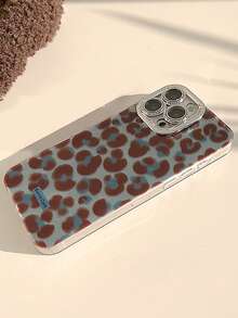 1 Ốp lưng điện thoại họa tiết da báo màu xanh và nâu cổ điển tương thích với điện thoại thông minh 17 Pro Max, 16, 15 Pro, 14, 13, 12, 11 - Nhiều màu - Xem 4