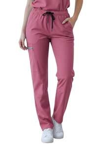 SOULMATE Alex_a Lady Surgical Pants - Baby Pink - View 2