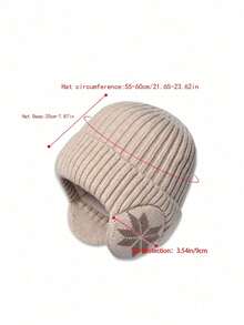 1顶或2顶男女通用秋冬时尚休闲保暖针织帽，适合日常佩戴、户外旅行、徒步、滑雪、骑行、登山等秋冬季活动。