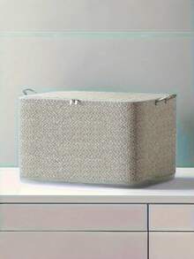 1pc Heavy Duty Foldable Storage Box - Large Capacity Organizer, Space-Saving Design, Suitable For Under Bed, Closet, Car, Moving, Stackable & Washable, Sturdy Carry Handle, Home & Car Use, Multi-Color - Multicolor - View 8