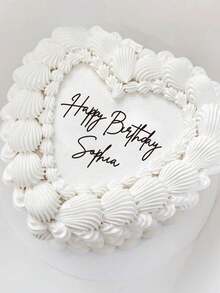 Charm per torta personalizzato con nome, topper per torta di compleanno personalizzato, mini topper per torta nuziale a forma di cuore, decorazione per torta in acrilico per compleanno e forniture per feste di matrimonio, glitter - stile B - Visualizzare 52