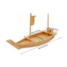 Creative Sushi Boat Serving Tray, Large Size Boat-Shaped Sushi Serving Tray, Sushi Plate For Restaurant Or Home NEW - 31.5in - 查看 9