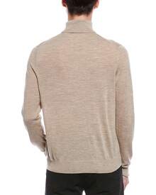 Bruno Magli Merino Wool Turtleneck Sweater - màu nâu - Xem 3