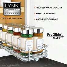 Kitchen Spice TrolleyLynk profesional Tire de especias deslizante organizador de clósetKitchen Spice Trolley - Cromode43pulgadas - Ver 2