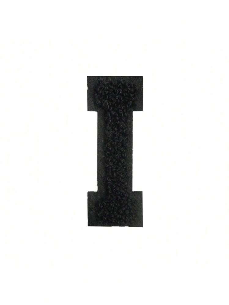 1/26pcs Chenille 2.8 Inch Letter Iron-On Patches, Suitable For Repairing Jeans, T-Shirts And Other Clothing, Letter Patch Badges - Black - View 28