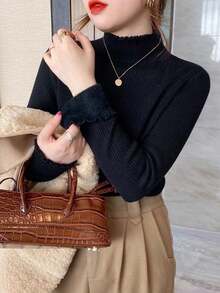 Women Sweaters - Black - View 2