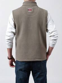 Men Vests - Khaki - View 4
