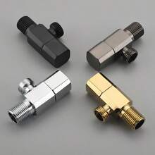 Mini Full Copper Water Angle Valve Single Cold Water Toilet Angle Valve In Gun Grey And Gold For Bathroom Bathroom Accessories Bathroom Tools