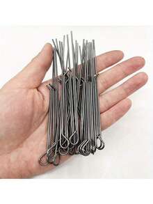 1pc/5pcs/10pcs/20pcs High Carbon Steel Candle Wick Wax Wick Clip, Aromatherapy Candle Fixing Bracket, Candle Wick Fixing Clip For Handmade DIY Candle Making, Wax Cup Wick Holder