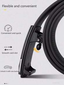 1pc Men's Belt, Fashionable & Versatile Black/Leisure & Business Gold/Youth & Middle-Aged Silver Belt, Suitable Daily Life, As A Boyfriends And Elders Summer, School Fall, Autumn, Halloween Autumn-Winter Accessories,Suitable Teens, Youth,Men,Casual, Outdoor, Athletic, Vacation, Graduation Gifts, Birthday, Daily Wear - 彩色 - 查看 4