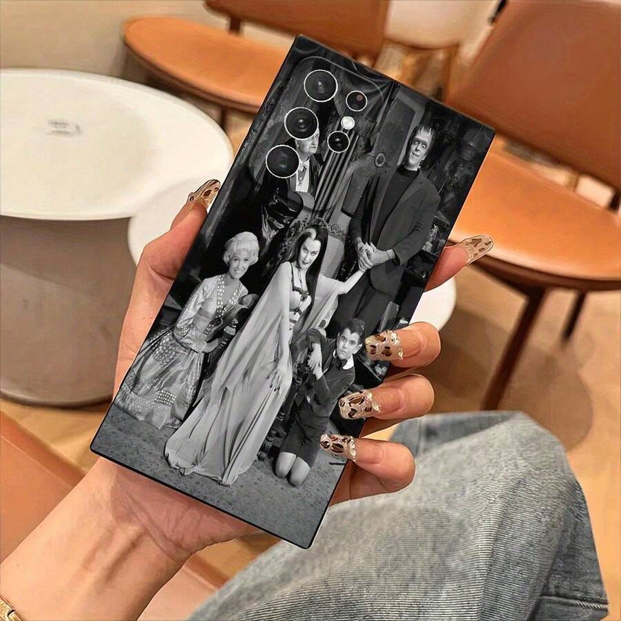 1pc Funda Completa para Teléfono The Munsters, Ofrece Protección a Prueba de Golpes, Compatible con los Modelos de Teléfono Galaxy S22 S22+ S22 Ultra S23 FE S23+ S24 Ultra S23+ S24 Plus A05S A14 A33 A35 A15 A51 A53 A54 A55. - Mezcla de colores - Ver 1