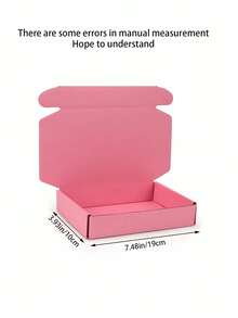 粉色包装盒，适用于电商包装、粉色礼品盒，非常适合DIY项目、儿童礼物、母亲节礼物、批发/零售运输，以及运输和储存各种小物件。礼品盒，小型企业用品，价格实惠。 - 彩色 - 查看 2