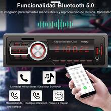 Reproductor Bluetooth para coche, Reproductor MP3 para coche, Pantalla LED, Regalo de Navidad - Negro - Ver 2