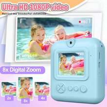 Kamera Digital Cetak Instan HD 1080P Baru, Dilengkapi Kertas Cetak dan Kartu Memori 32G, Kamera HD Ganda, Sempurna untuk Perekaman Video dan Fotografi, Cocok untuk Remaja dan Pemula, Hadiah Ideal untuk Anak Laki-laki dan Perempuan. - MultiWarna - View 5