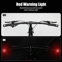 Bicycle Handle Grip Lights, Silicone Touch Switch Rechargeable Mountain Bike Handlebar Accessories