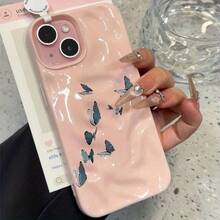 Funda para phone, compatible con phone 16, 15 Pro/14/13 y 12 Pro. Resistente a golpes. Cobertura total con estampado de meteorito. - Rosa - Ver 1