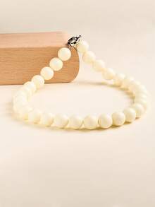 1 chiếc vòng cổ đính hạt hình trái tim màu Dopamine phong cách Bohemian thời trang, thích hợp cho trang phục hàng ngày của phụ nữ, lễ hội âm nhạc, tiệc tùng và làm quà tặng - vòng cổ - Xem 9