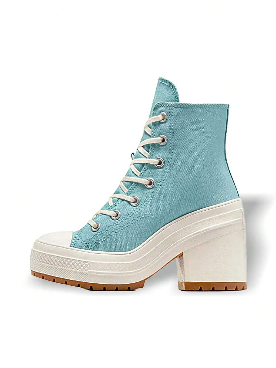Converse Chuck 70 De Luxe 高跟男女通用运动鞋 透气缓震 百搭柔软 耐穿 易清洁 时尚运动 日常上学 蓝色 A08279C - 藍色 - 查看 1