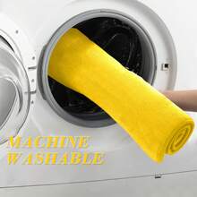 4PCS Premium Bathroom Rug Set – Ultra Soft Non-Slip Bath Mats, Super Absorbent & Quick-Dry, Machine Washable , Plush Shaggy Toilet Carpet,  Perfect For Bath, Shower, Tub Floor,Toilet Floor - 黃色 - 查看 6