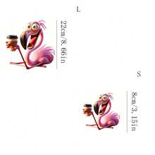 1pc/2pcs/3pcs Big Mouth Bird Iron-On Stickers, Heat Transfer Decals Suitable For DIY Pillows, T-Shirts, Clothing, Canvas Bags, Hoodies, Backpacks, Jeans